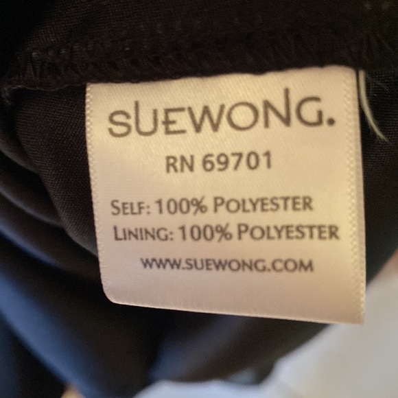 Sue Wong Size 2 black with grey flowers . Great wedding/night out - Picture 7 of 7